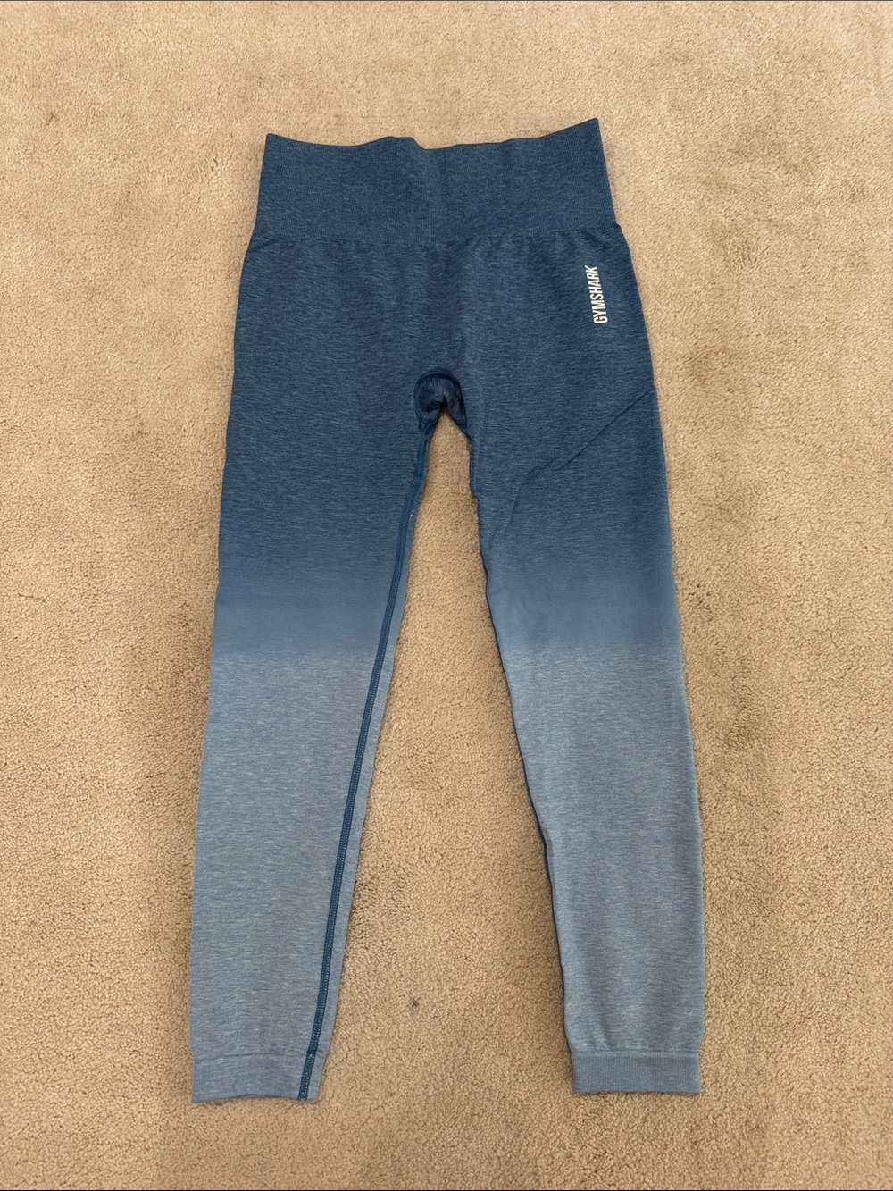 Gymshark Womens Blue Ombre High-Rise Leggings